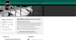 Desktop Screenshot of northeastsewer.org